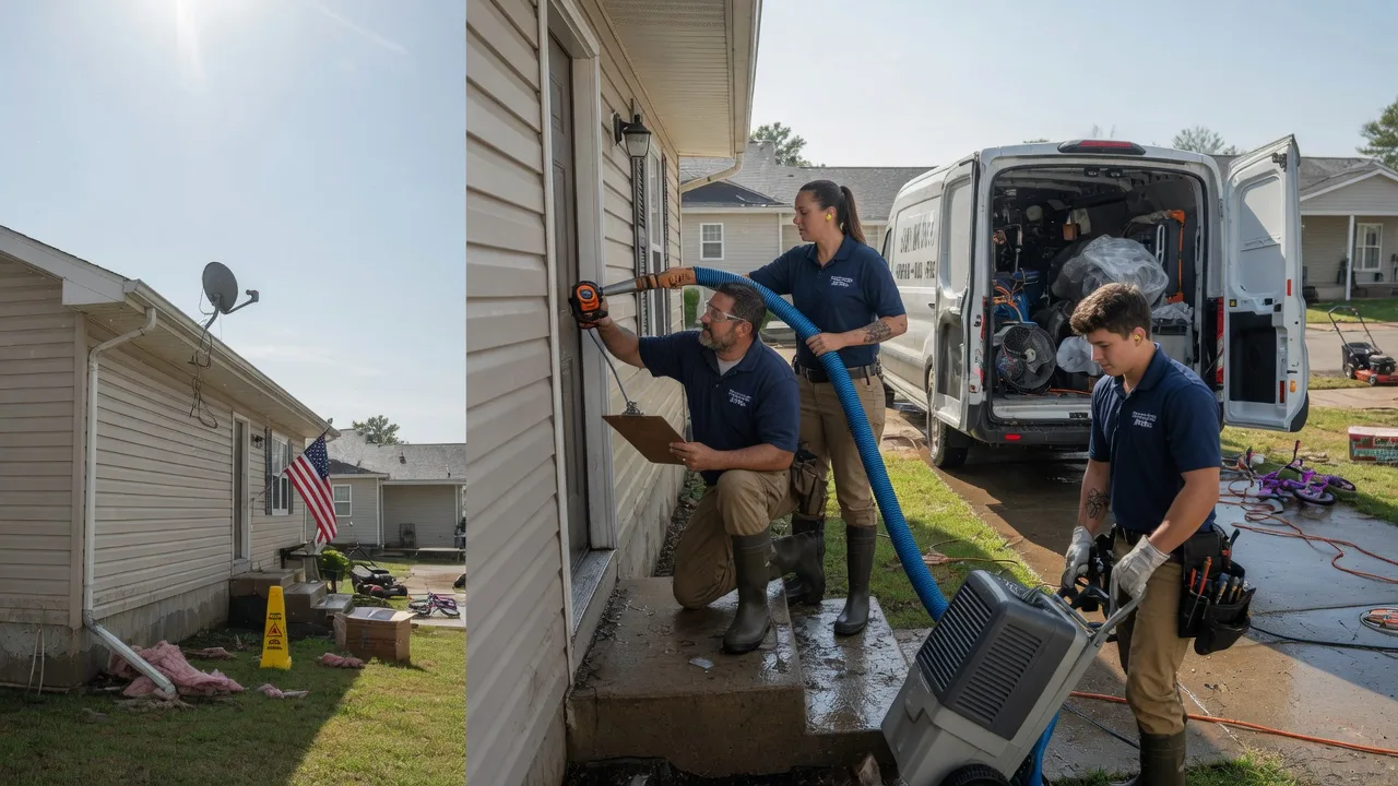 Ceiling Water Damage Restoration in Collins, MO near me